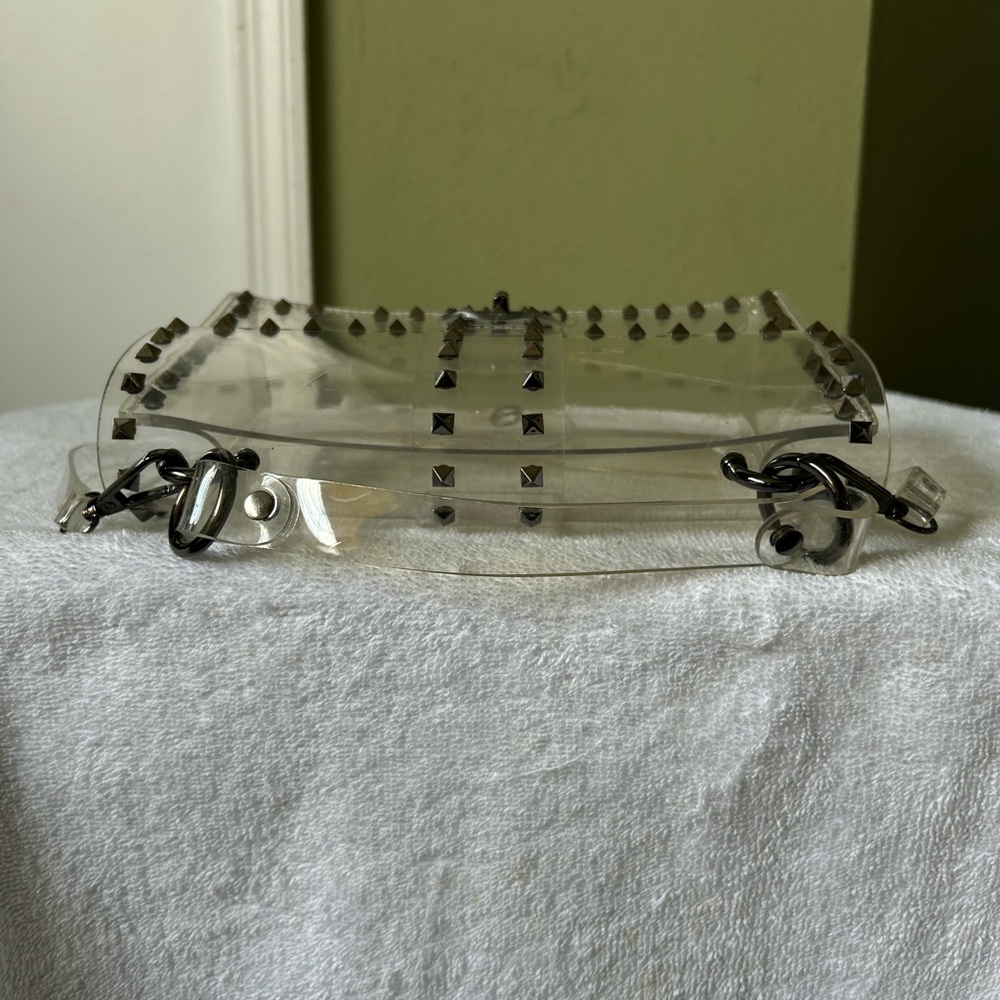 Transparent Studded Crossbody Bag - image 7